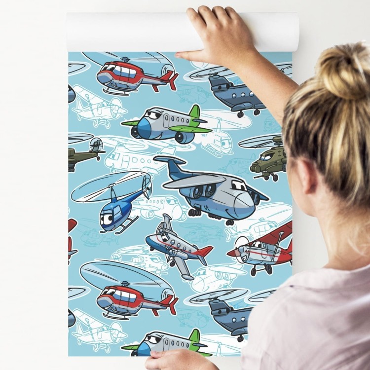 Tapeta Bajkowe Samoloty I Helikoptery
