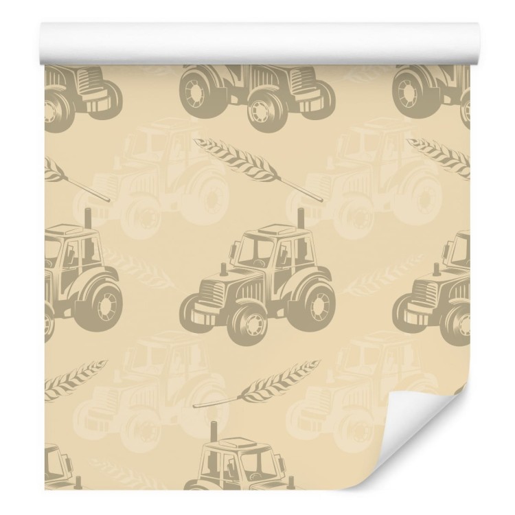 Tapeta Traktory Z Kłosami Zboża