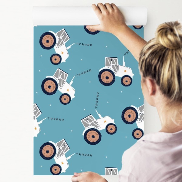 Tapeta Traktory Z Gwiazdkami