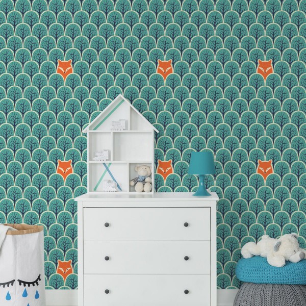 Tapeta Zieleń, Drzewa Do Pokoju Dziecka