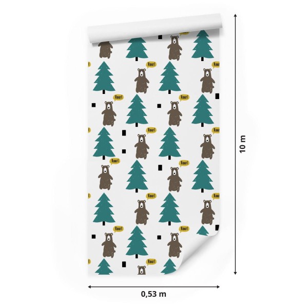 Tapeta Zieleń, Drzewa, Las Pokój Dziecięcy