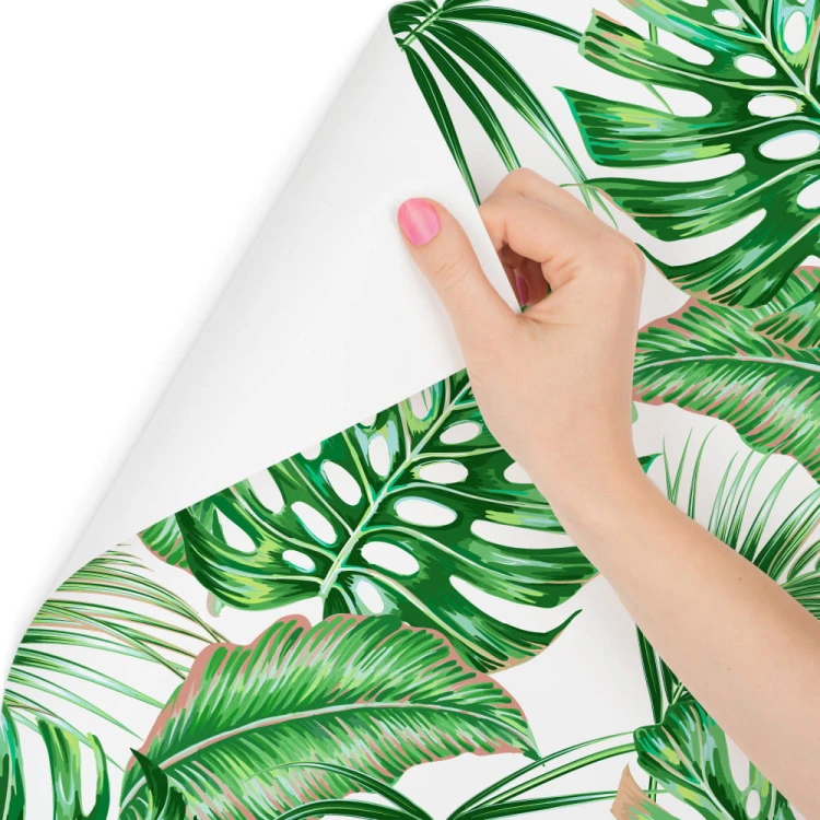 Tapeta Kolorowe Liście Egzotyczne