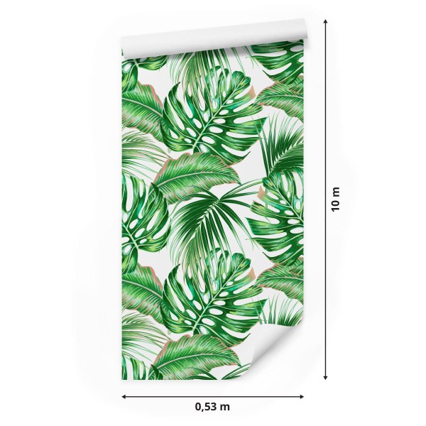 Tapeta Kolorowe Liście Egzotyczne