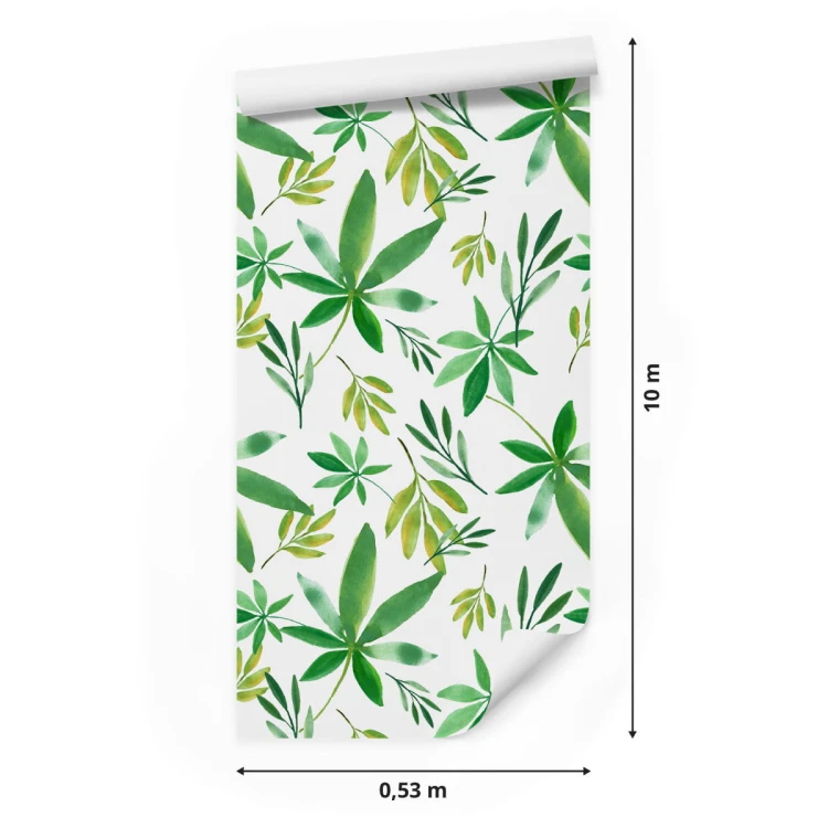 Tapeta Delikatne Kolorowe Listki