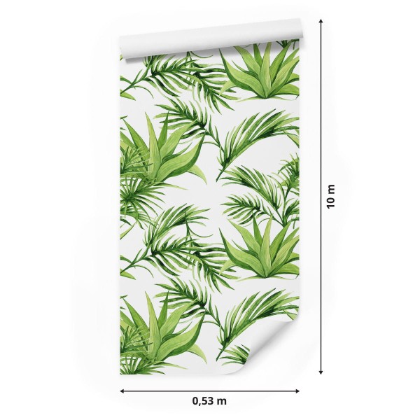 Tapeta Zielone Liście