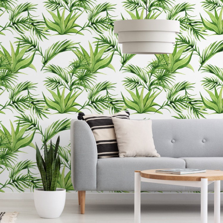 Tapeta Zielone Liście