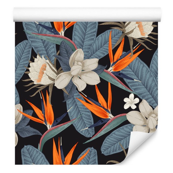 Tapeta Kolorowe Rajskie Kwiaty