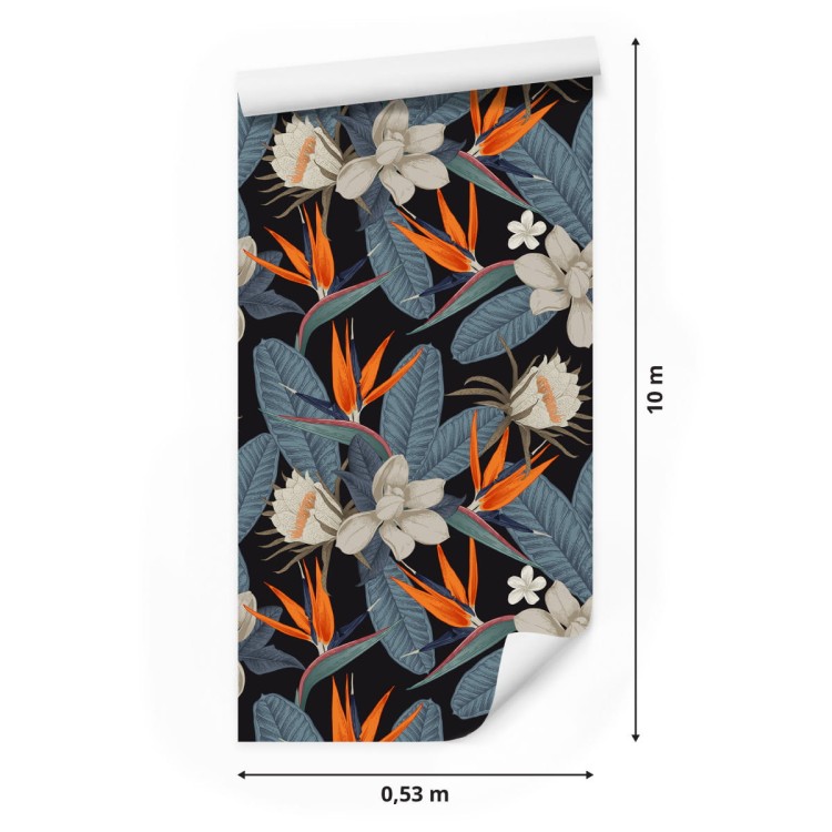 Tapeta Kolorowe Rajskie Kwiaty