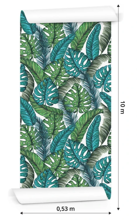 Tapeta Liście Monstera Dżungla