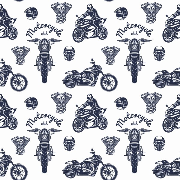 Tapeta Motocykle Retro Z Napisami