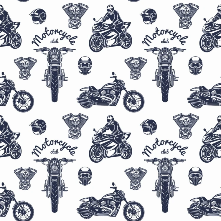 Tapeta Motocykle Retro Z Napisami