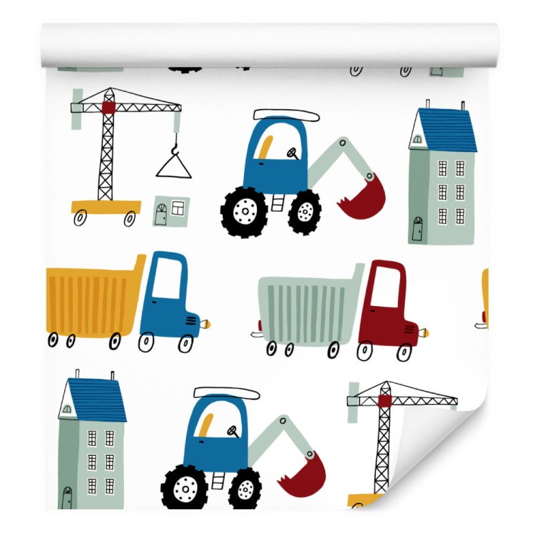 Tapeta Koparki Na Budowie