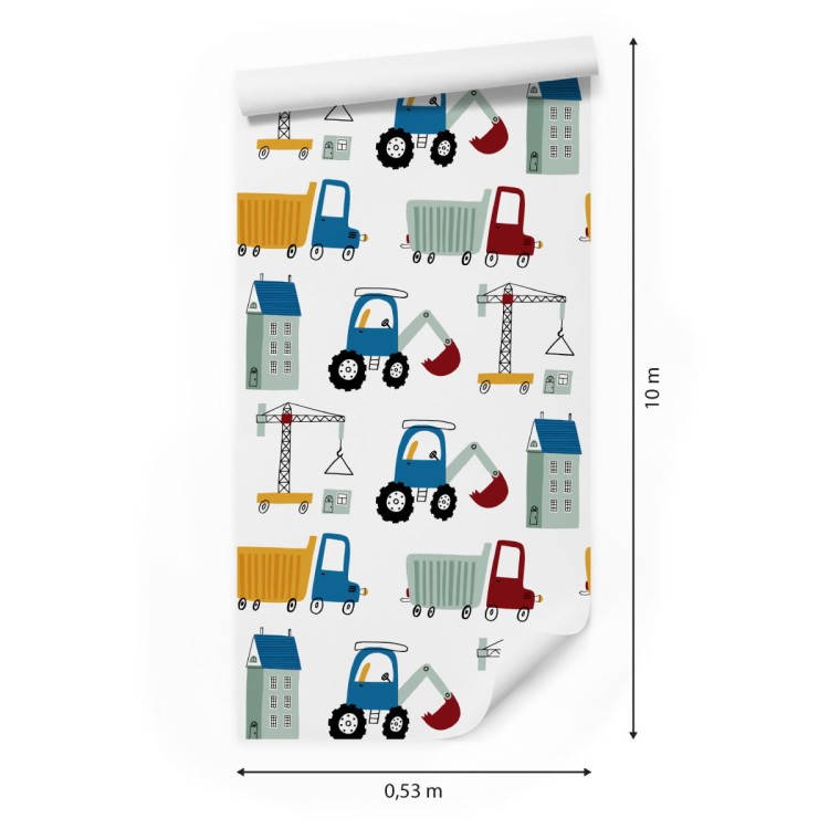 Tapeta Koparki Na Budowie