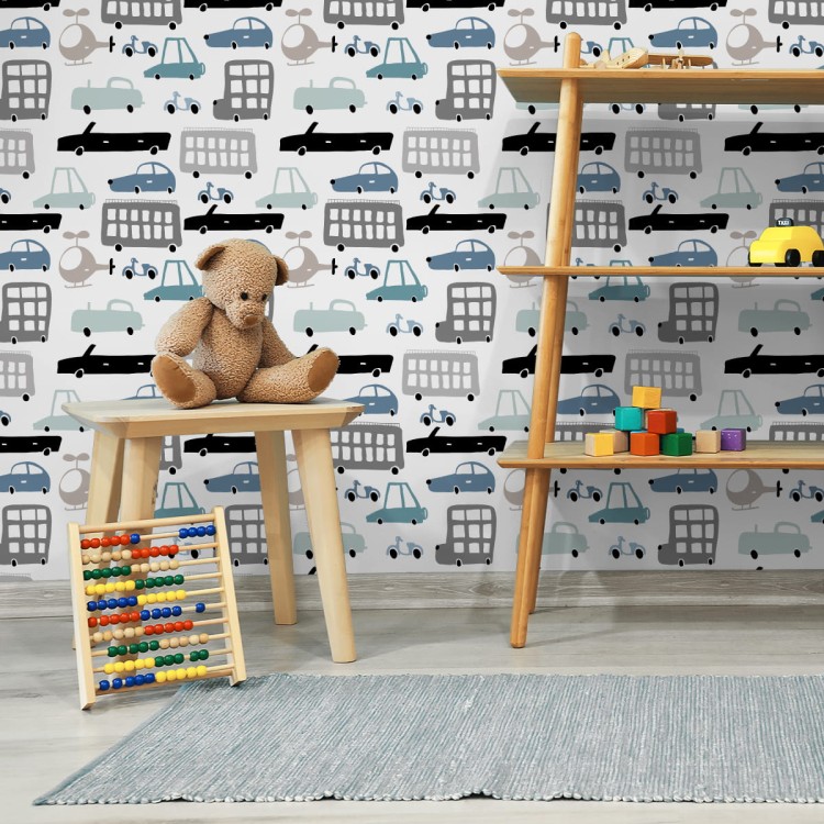 Tapeta Dla Dzieci Samochody Autka Bajka Dekoracja