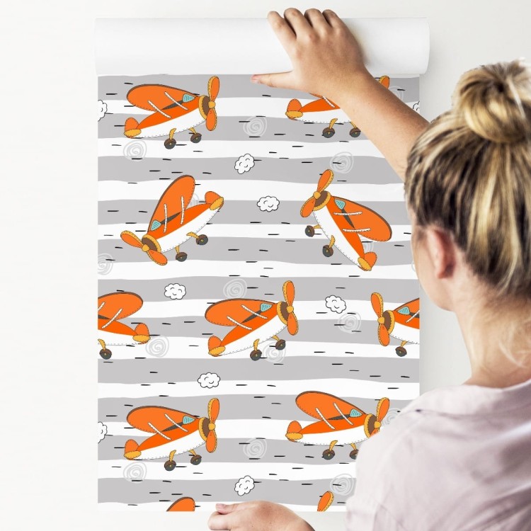 Tapeta Bajkowe Samoloty Retro