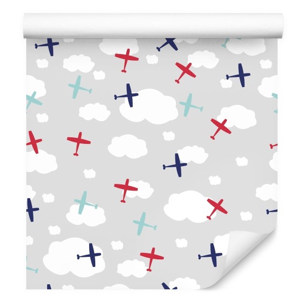 Tapeta Kolorowe Samoloty Pośród Chmur