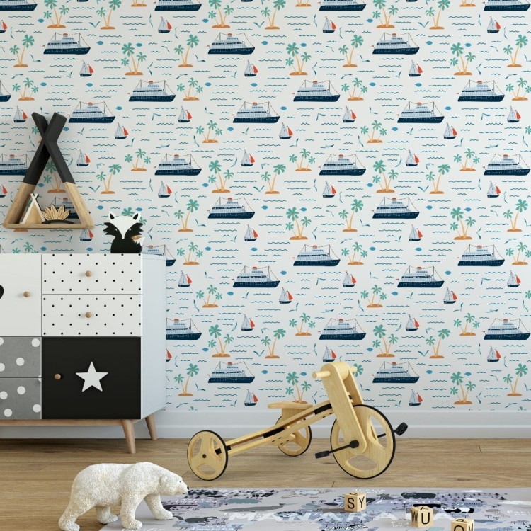 Tapeta Statki Pośród Wysp