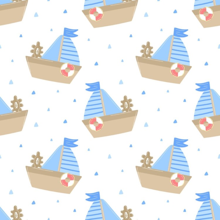 Tapeta Bajkowe Żaglówki