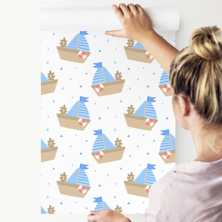 Tapeta Bajkowe Żaglówki
