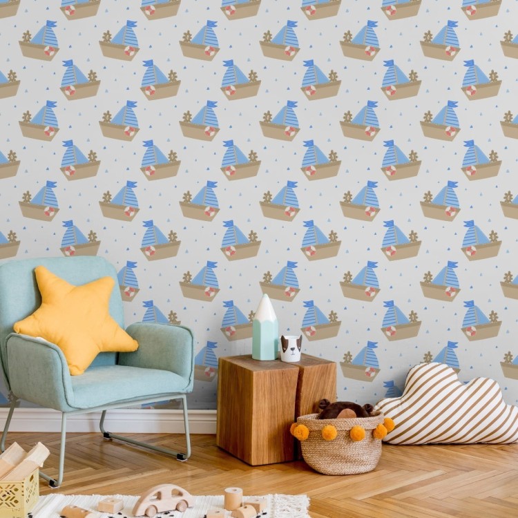 Tapeta Bajkowe Żaglówki