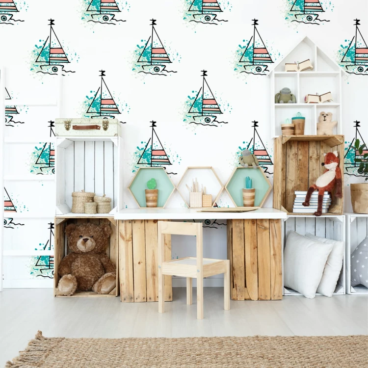 Tapeta Minimalistyczne Żaglówki