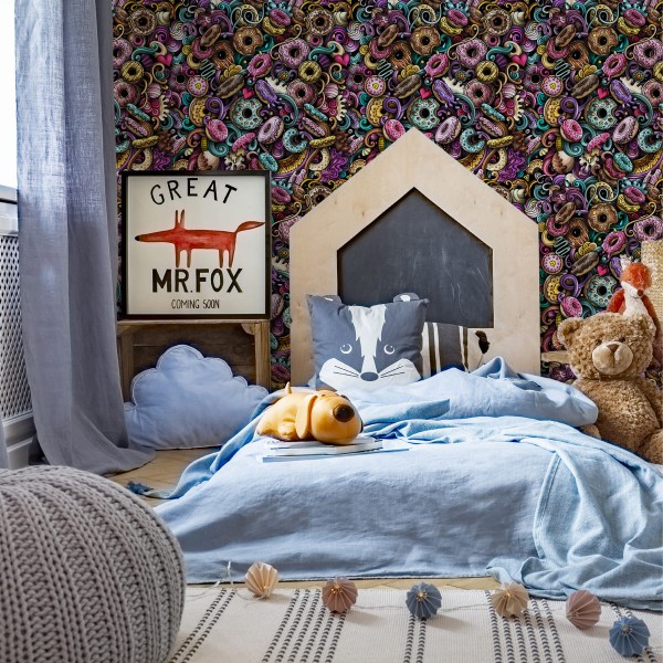 Tapeta Pączki W Stylu Graffiti