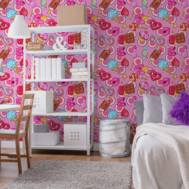 Tapeta Kolorowe Wesołe Słodycze