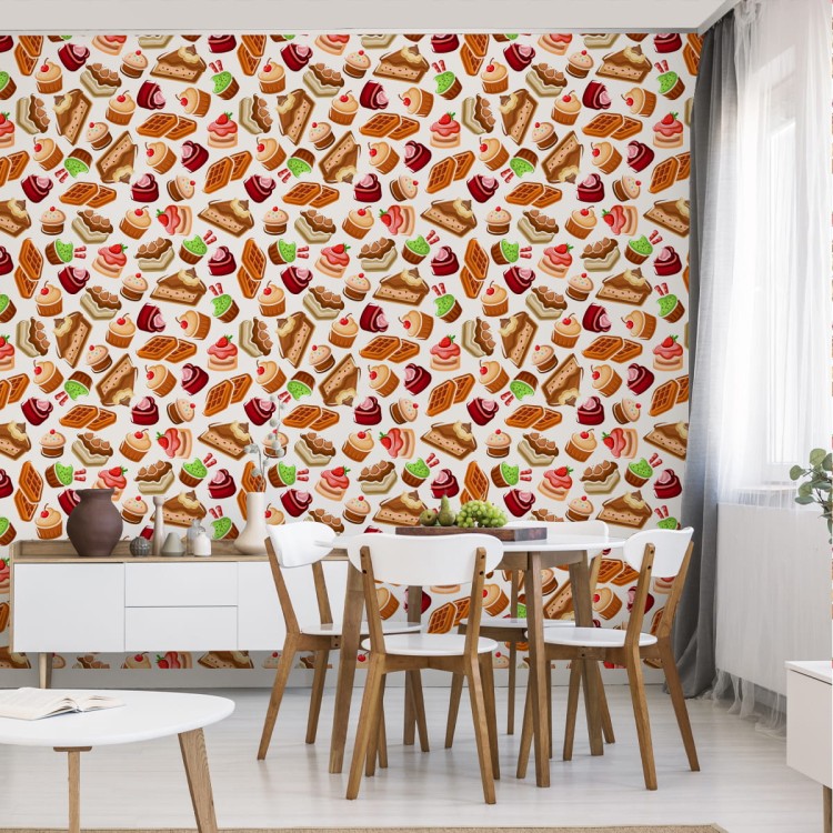 Tapeta Kolorowe Słodkie Wypieki