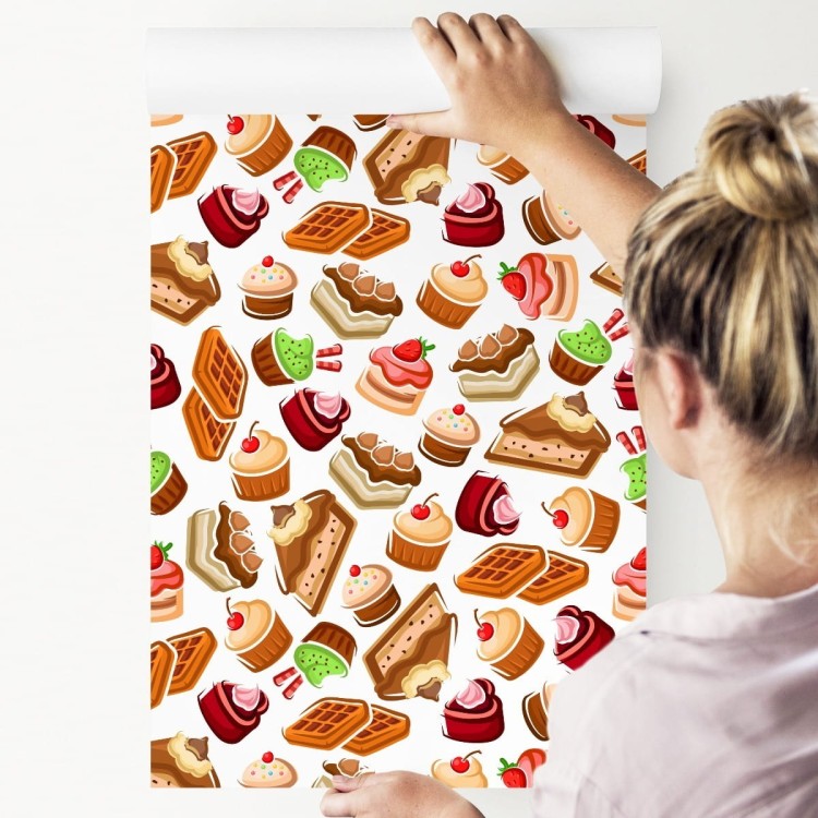 Tapeta Kolorowe Słodkie Wypieki