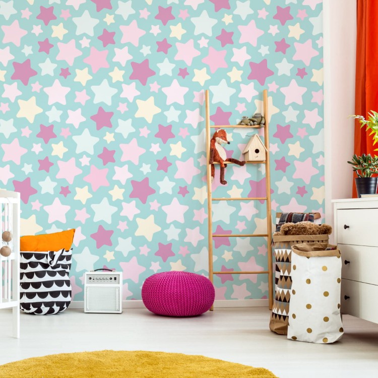 Tapeta Dla Dzieci – Piękne Kolorowe Gwiazdki