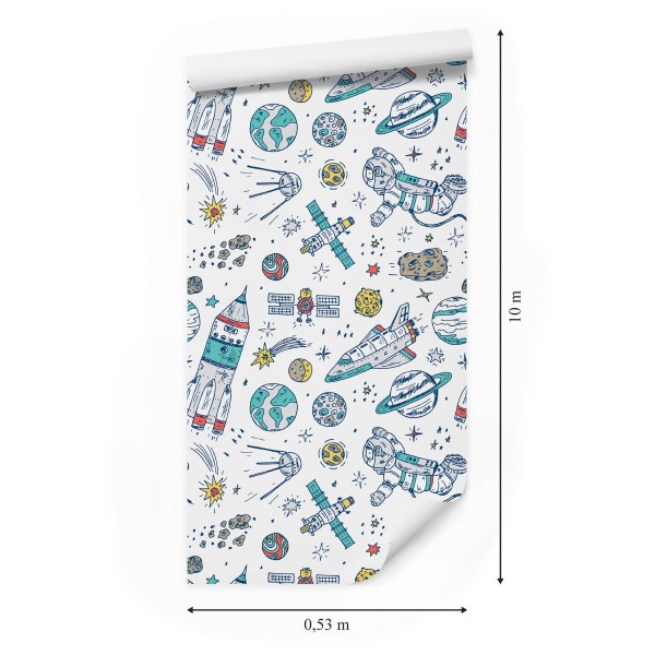 Tapeta Kosmos W Stylu Skandynawskim