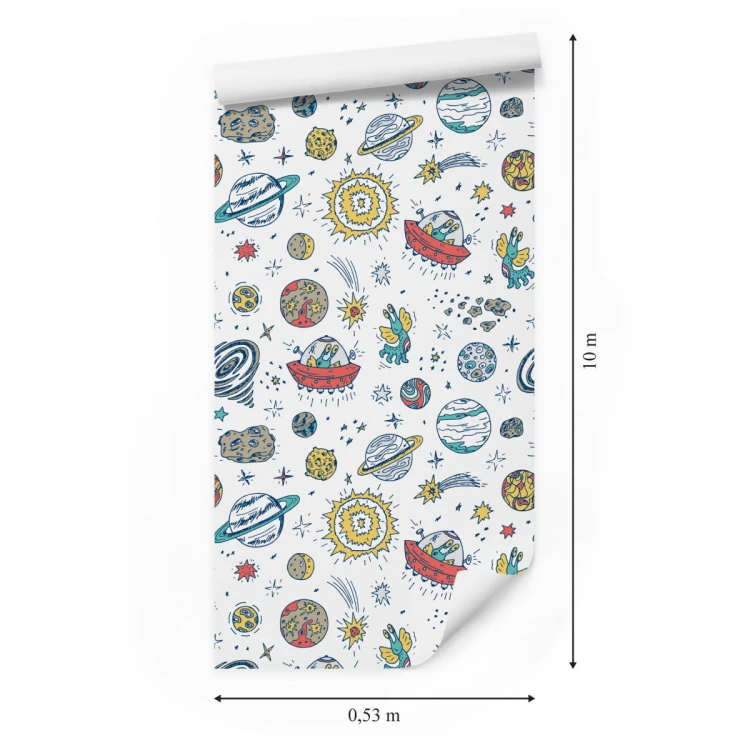 Tapeta Planety Gwiazdy I Ufo