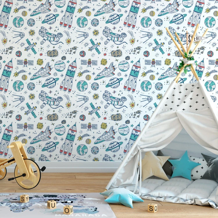 Tapeta Kosmos W Stylu Skandynawskim