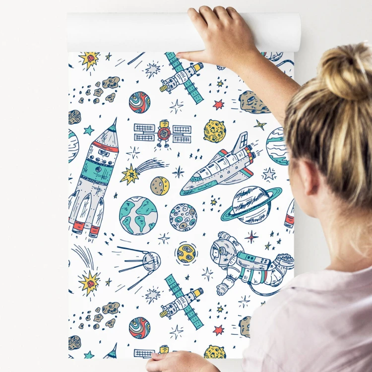 Tapeta Kosmos W Stylu Skandynawskim