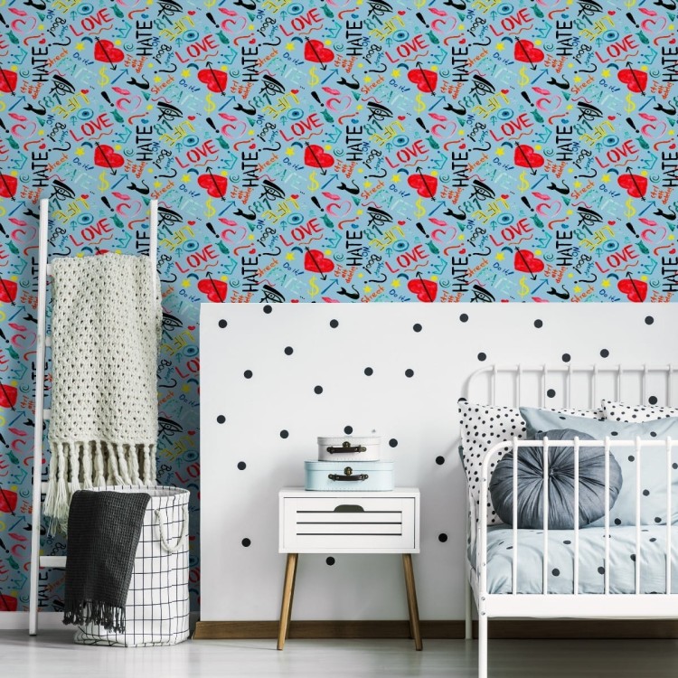 Tapeta Kolorowe Wzory Malowane Akwarelą