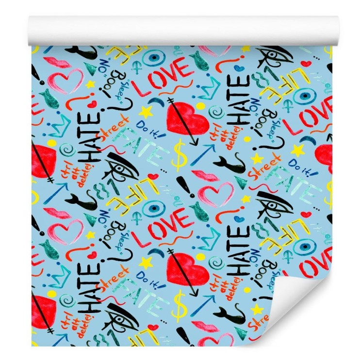 Tapeta Kolorowe Wzory Malowane Akwarelą