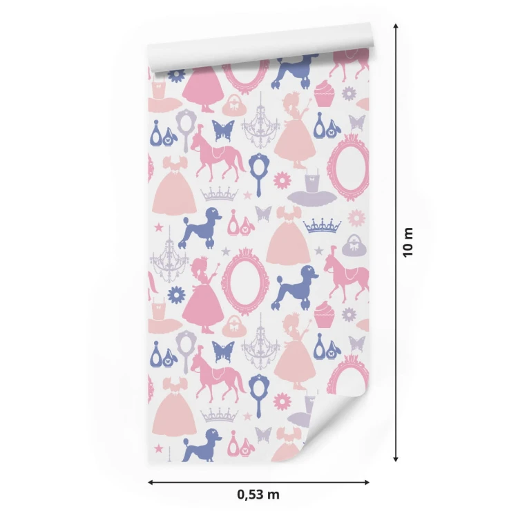 Tapeta Księżniczki, Pieski, Konie Pokój Dziewczęcy