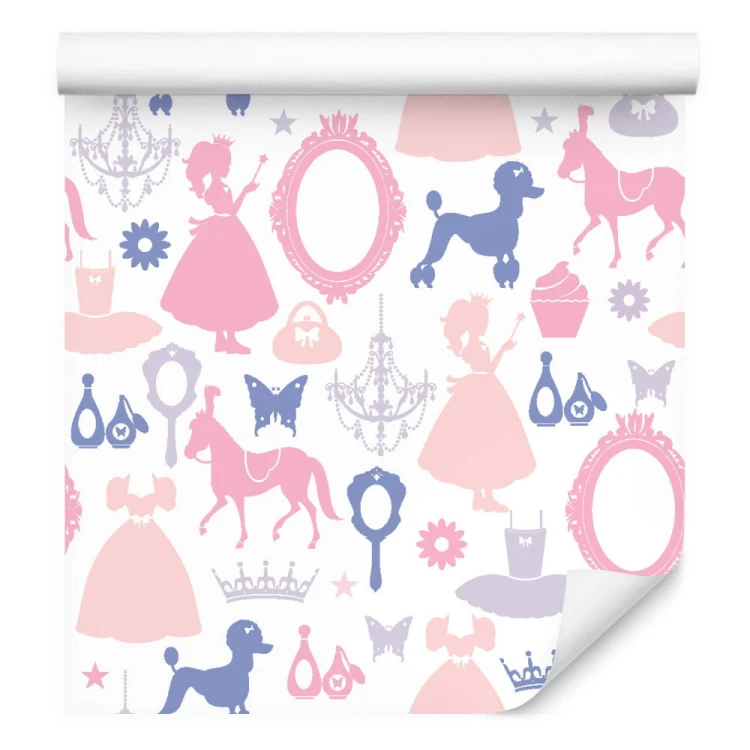 Tapeta Księżniczki, Pieski, Konie Pokój Dziewczęcy