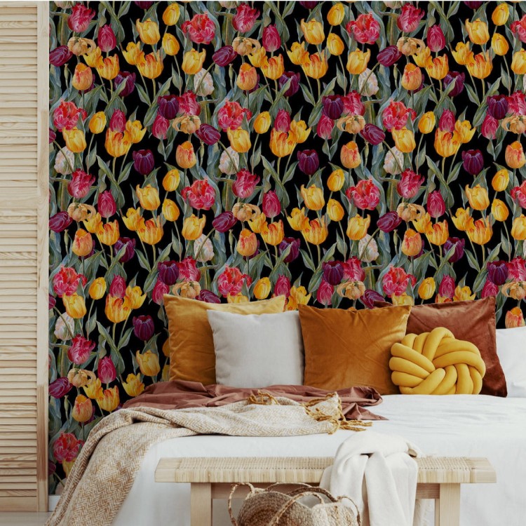 Tapeta Kolorowe Tulipany