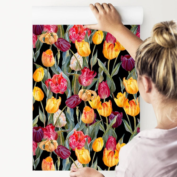 Tapeta Kolorowe Tulipany