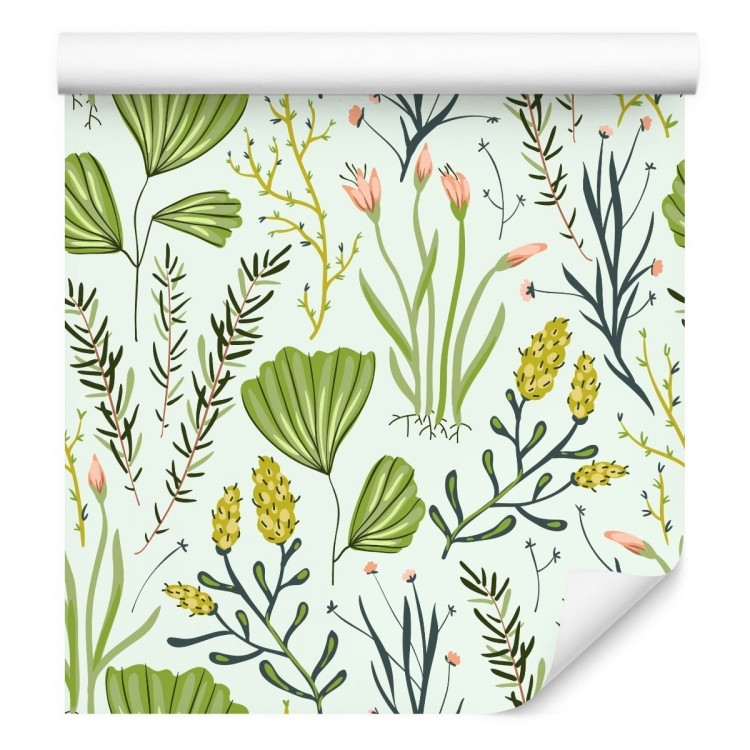 Tapeta Zioła Polne Z Kwiatami