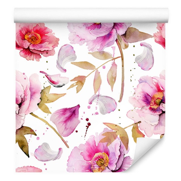 Tapeta Piwonie W Żywych Kolorach