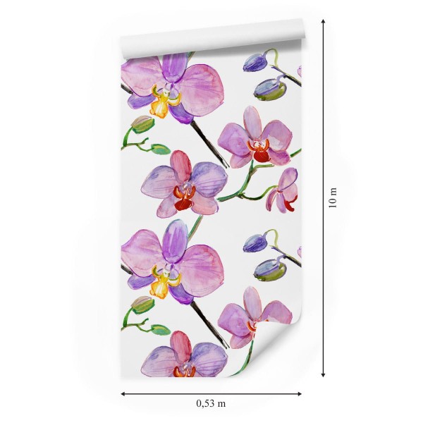 Tapeta Do Salonu Orchidee Storczyki Kwiaty Rośliny