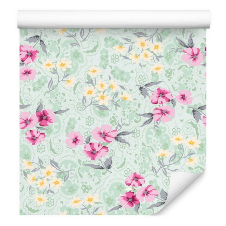 Tapeta Kolorowy Kwiatowy Wzór