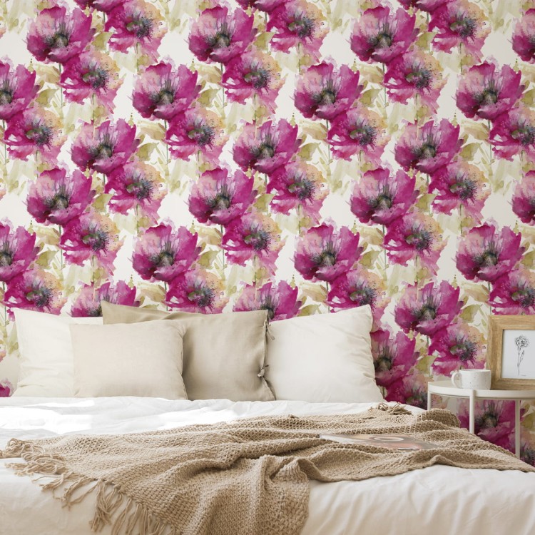 Tapeta Maki Malowane Akwarelą