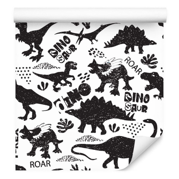 Tapeta Dinozaury Liście, Do Pokoju Dziecka