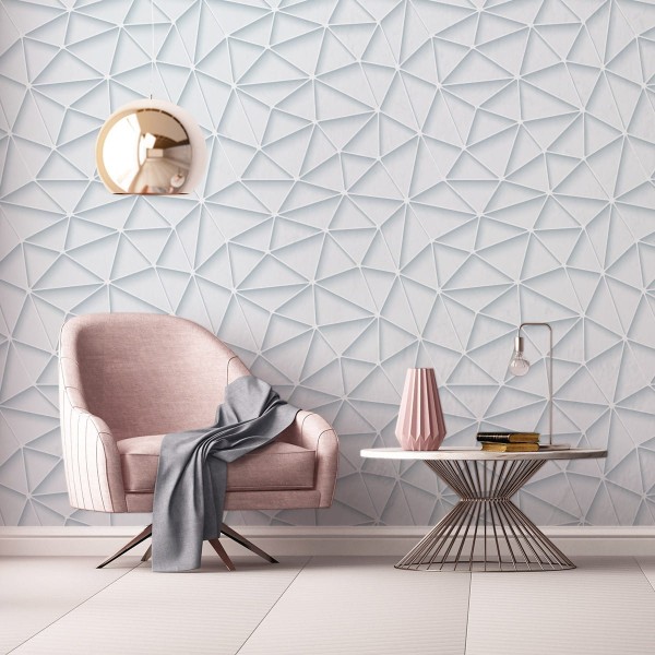 Tapeta Nowoczesna, Geometryczna, 3D, Do Salonu