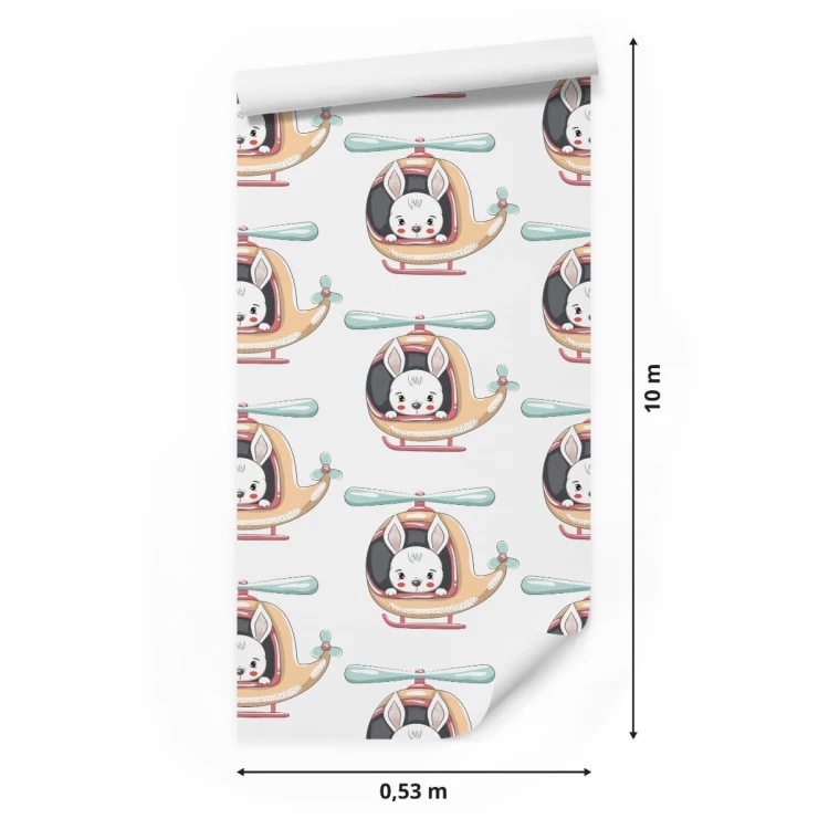 Tapeta Króliczki W Helikopterze