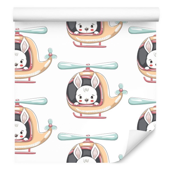 Tapeta Króliczki W Helikopterze