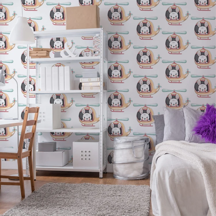 Tapeta Króliczki W Helikopterze